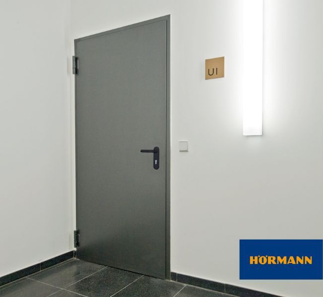 Drzwi przeciwpożarowe EI 30 HPL30 A-1 to doskonałe  zamknięcie np. kotłowni.