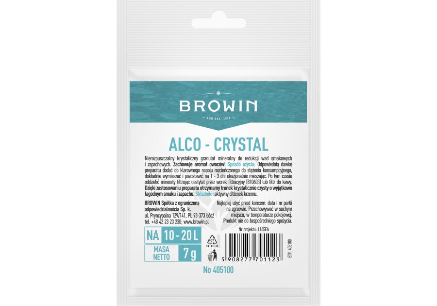 Zdjęcie: Alco-crystal środek poprawiający walory alkoholi BROWIN