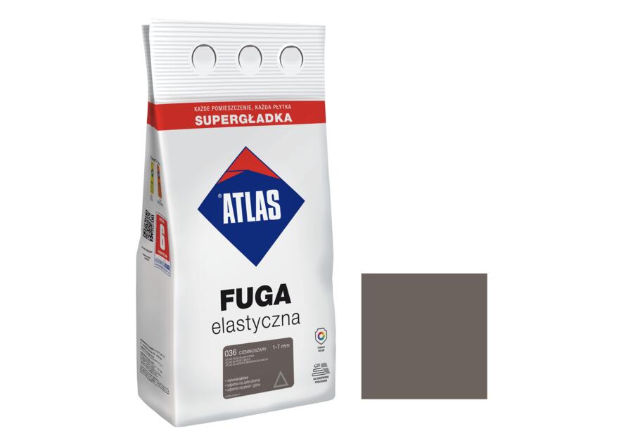 Zdjęcie: Fuga elastyczna kolor 036 ciemnoszary alubag 5 kg ATLAS