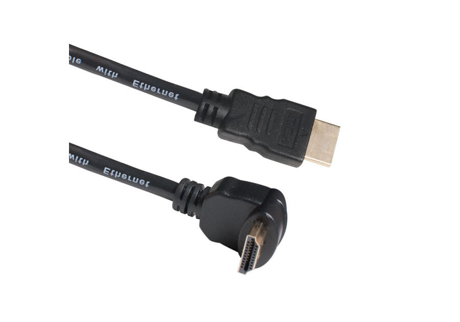 Zdjęcie: Kabel HDMI kątowo-prostyprosty, 1,5 m BMHDMI15A DPM SOLID