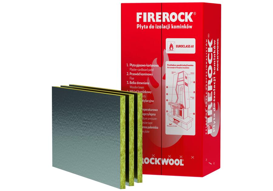 Zdjęcie: Płyta kominkowa Firerock 25x600x1000 mm ROCKWOOL