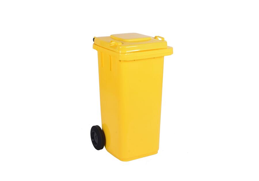 Zdjęcie: Pojemnik na odpady, śmieci żółty 120 L RIM KOWALCZYK