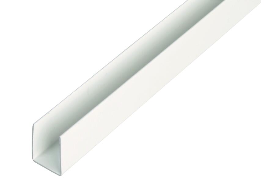 Zdjęcie: Profil U PVC biały 1000x10x10x1,0x8 mm ALBERTS