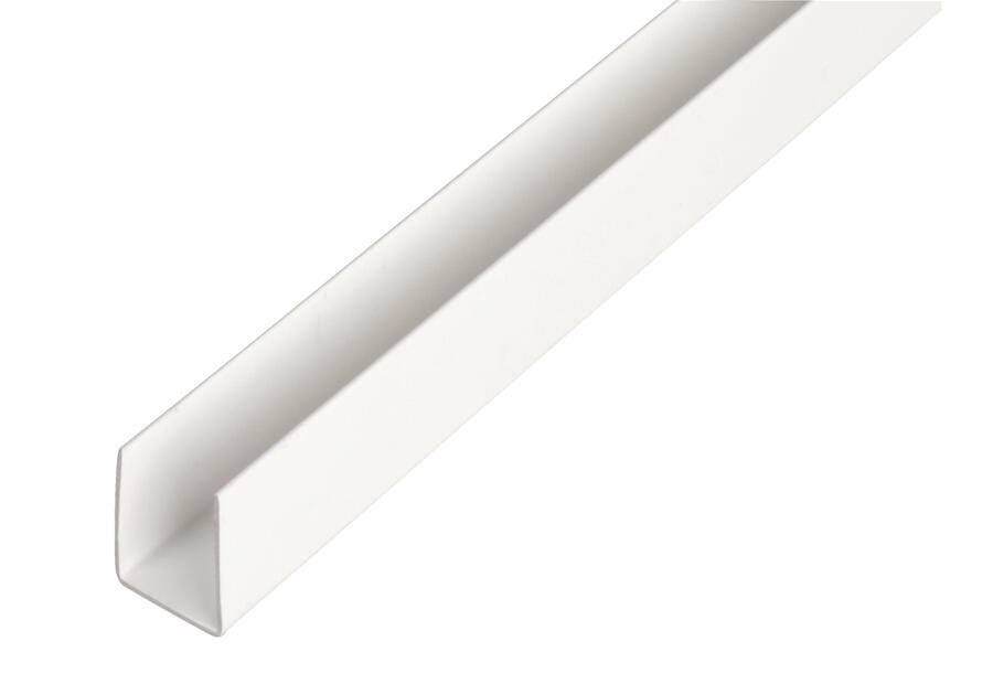 Zdjęcie: Profil U PVC biały 1000x12x10x1,0x10 mm ALBERTS