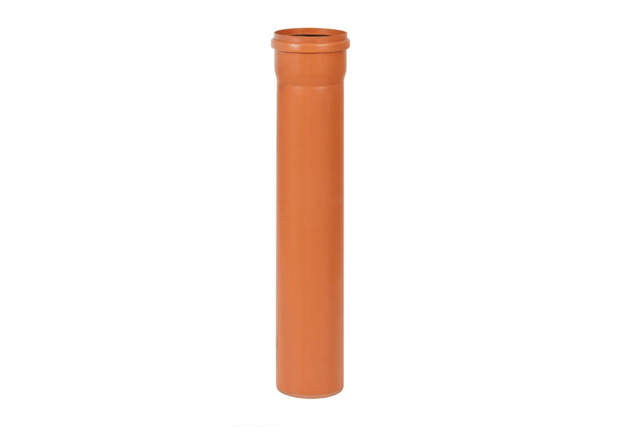 Zdjęcie: Rura kanalizacyjna PVC 110 mm - 100 cm pomarańczowa TYCNER