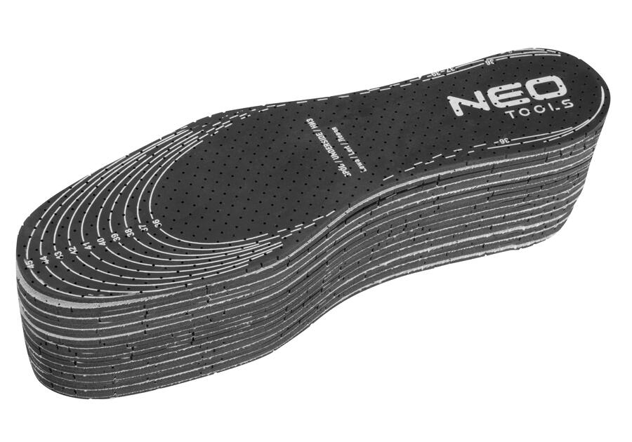 Zdjęcie: Wkładka do butów z węglem aktywnym - rozmiar uniwersalny - do docięcia, 10 par. NEO
